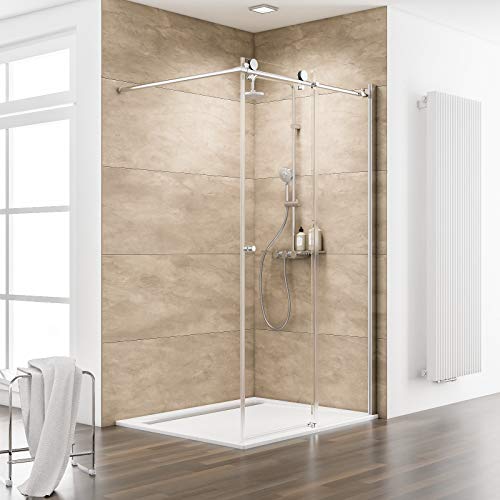 schulte-parois-douche-italienne-120x200-cm-chrom-verre-8-mm image 6
