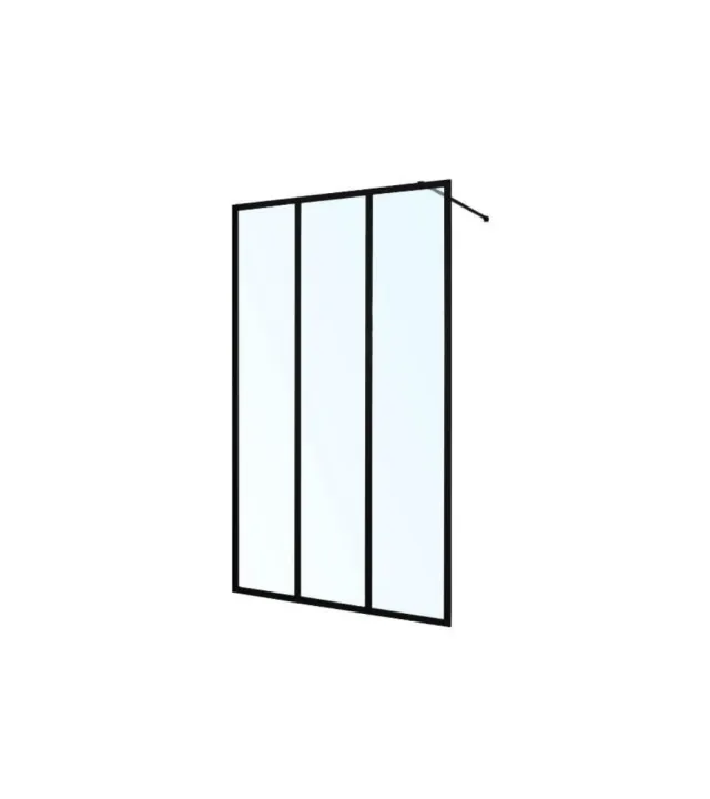 krone-lift-paroi-de-douche-walk-in-noir-mat-120x200-cm image 1