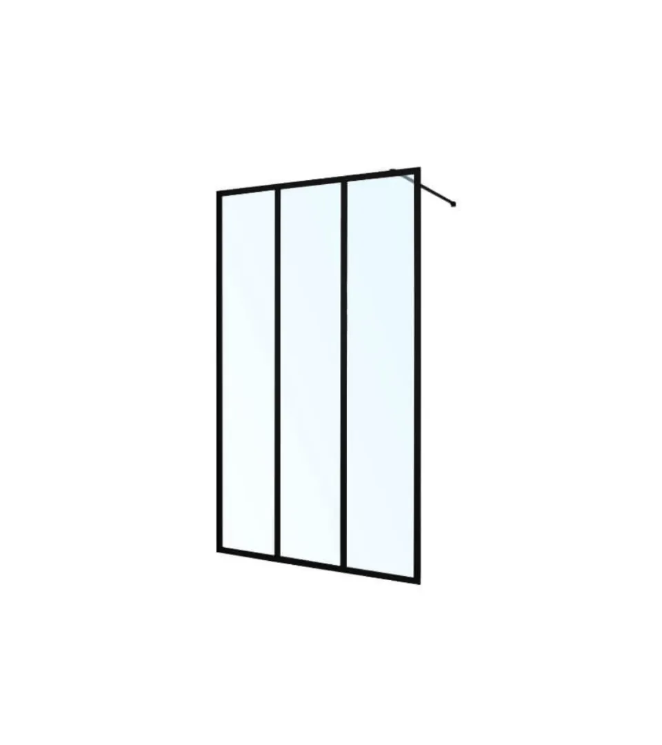 krone-lift-paroi-de-douche-walk-in-noir-mat-120x200-cm image 1
