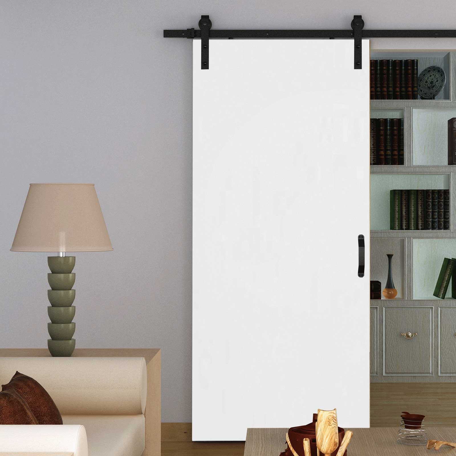 schulte-porte-coulissante-bois-77x206cm-blanc-rail-noir image 5