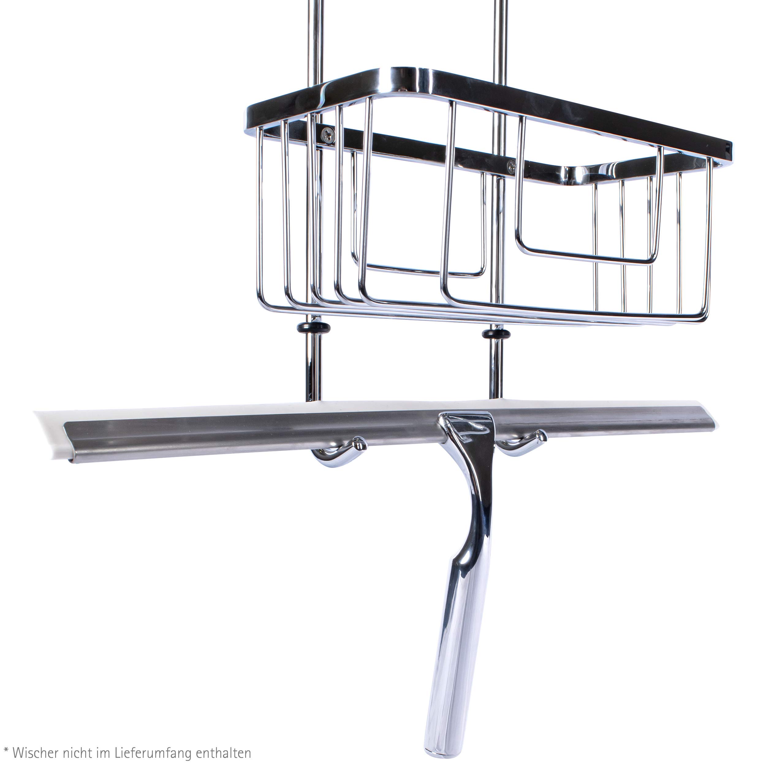 schulte-tag-re-douche-suspendue-2-paniers-chrom-sans-percer image 4