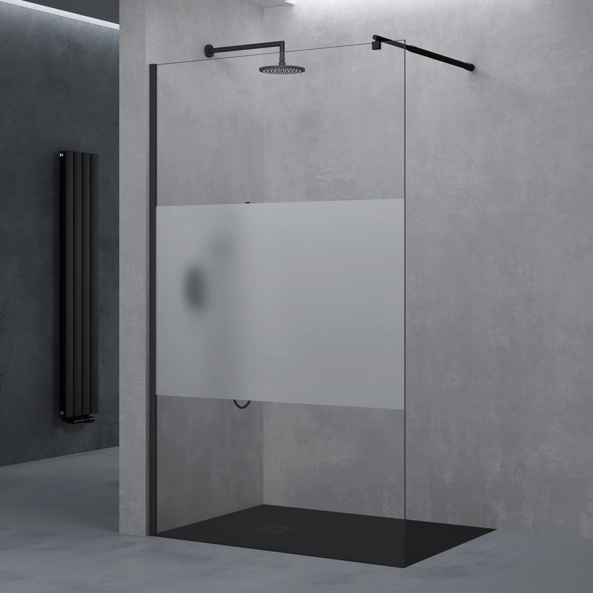 sogood-bremen1ms-paroi-de-douche-130x200-verre-8mm-noir image 1