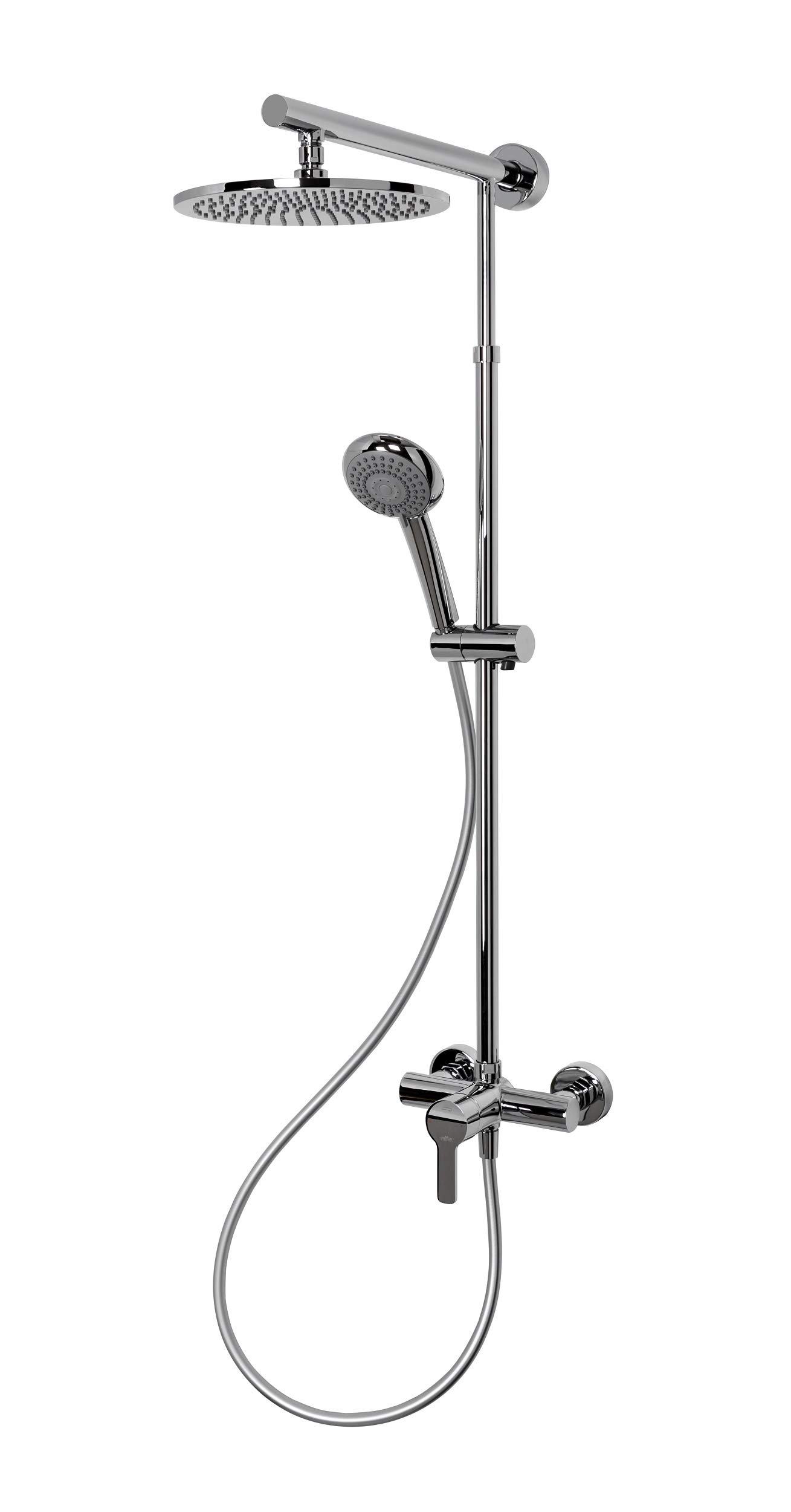 schulte-d9620-colonne-de-douche-laiton-chrom-pommeau-rond-25-cm image 1