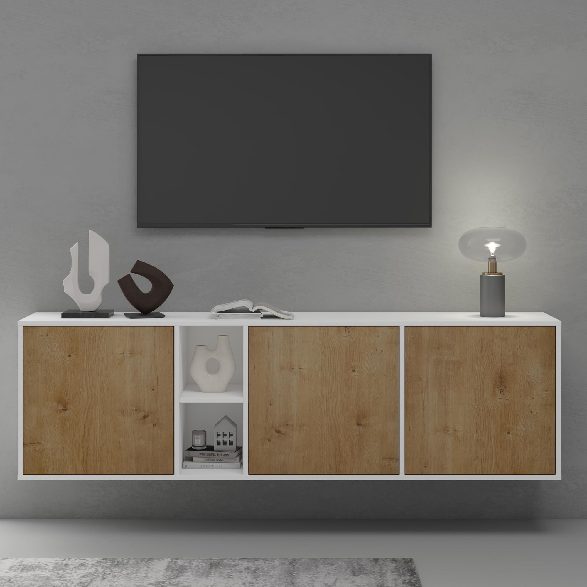 doporro-m-bel-buffet-bas-180cm-3-portes-blanc-ch-ne image 5