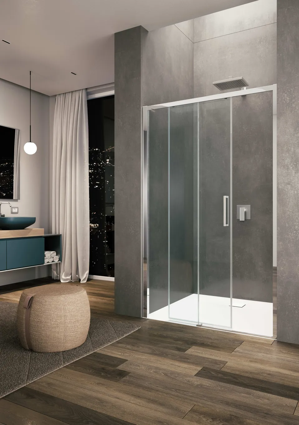 provex-arco-free-an-2-paroi-de-douche-coulissante-pr-mont-e image 1