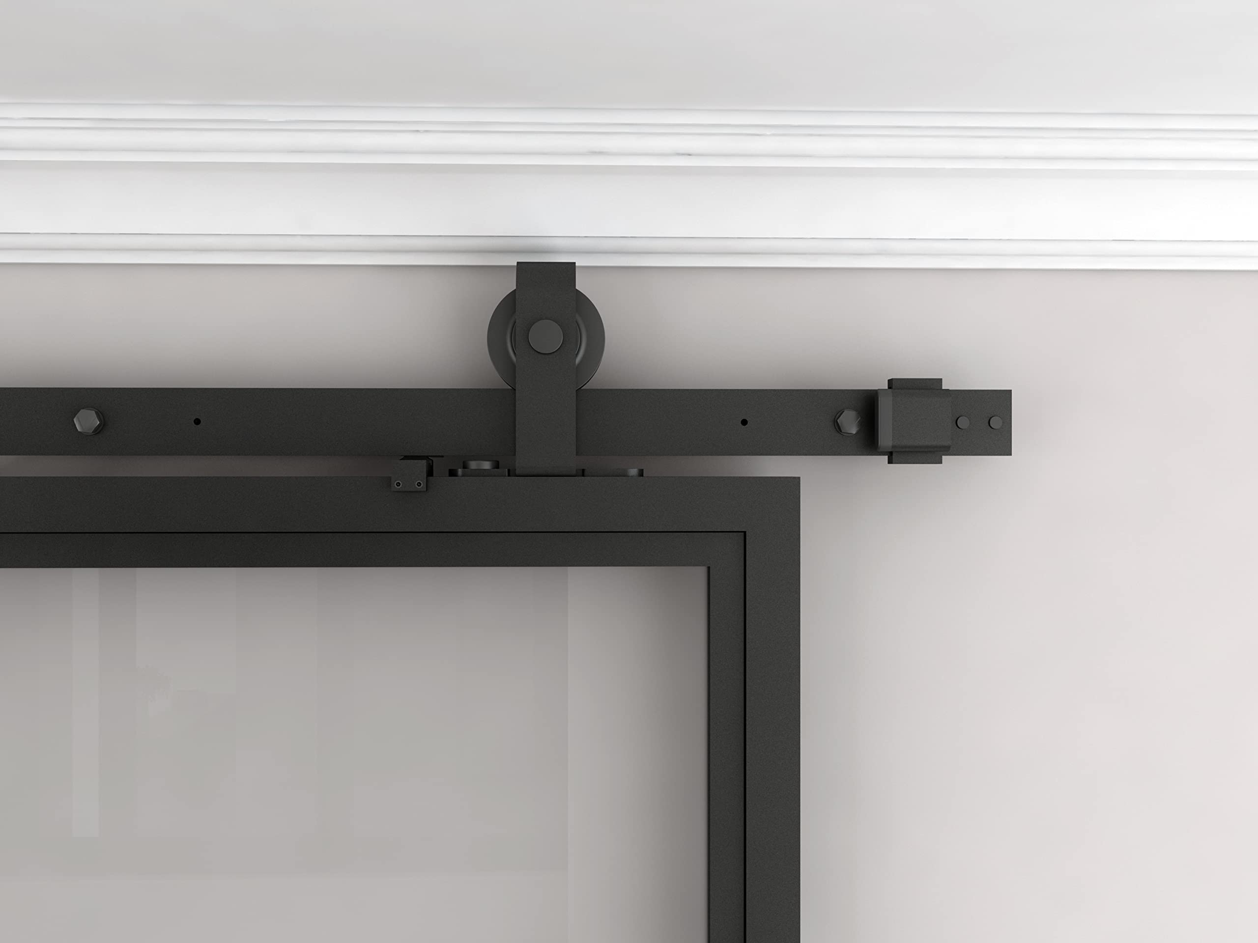 schulte-porte-coulissante-verre-102x220-noir-syst-me-ouvert image 3