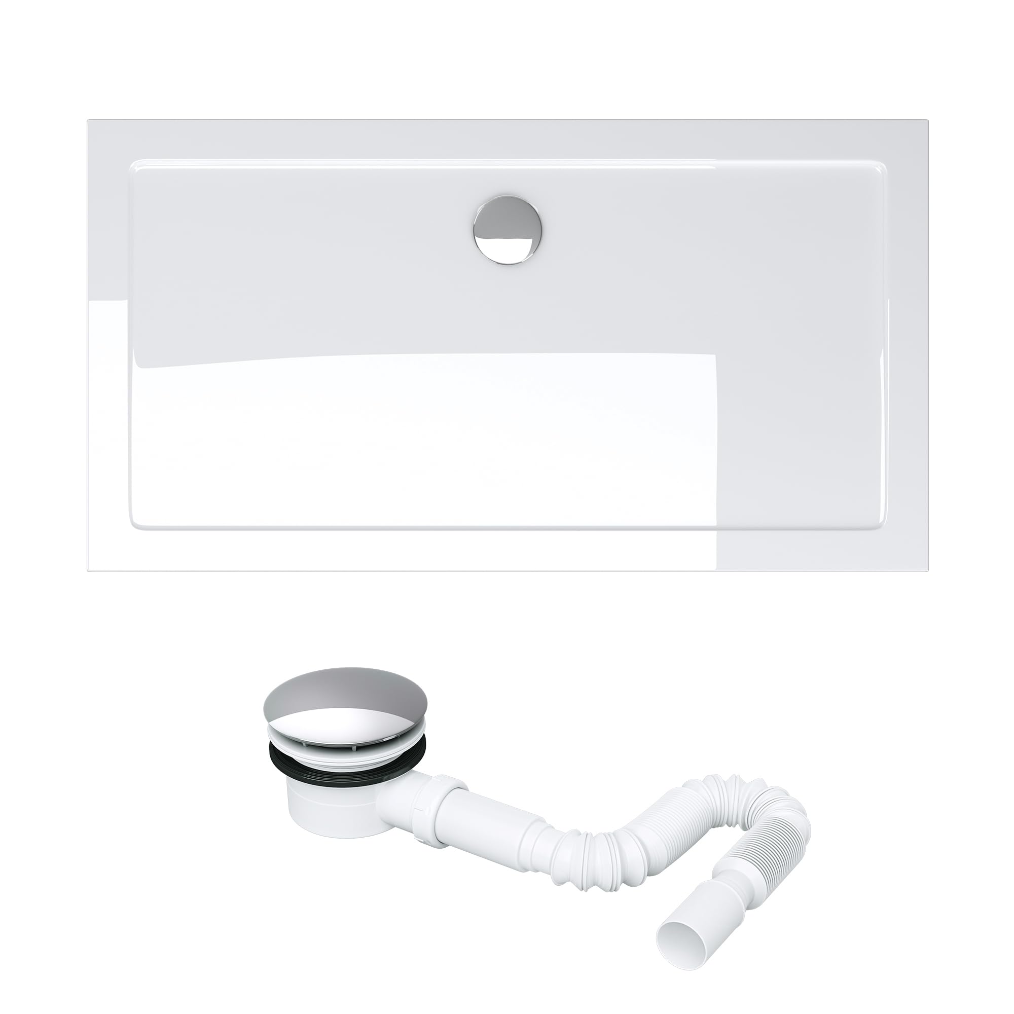 doporro-faro2-receveur-de-douche-blanc-extra-plat-90x100 image 2