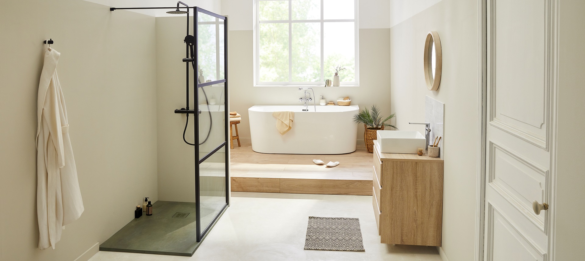 krone-konnect-paroi-douche-walk-in-3-panneaux image 1