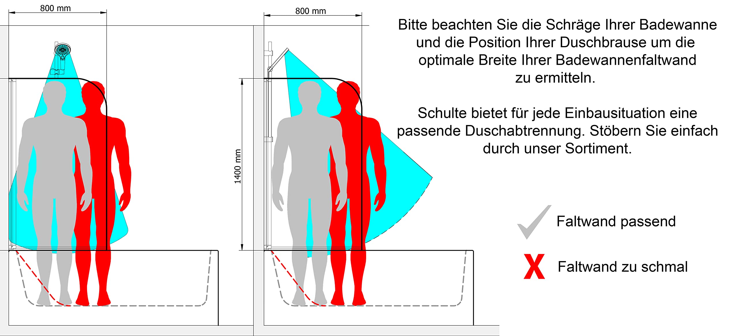 schulte-d1650-pare-baignoire-80x140-1-volet-noir-verre-4mm image 5