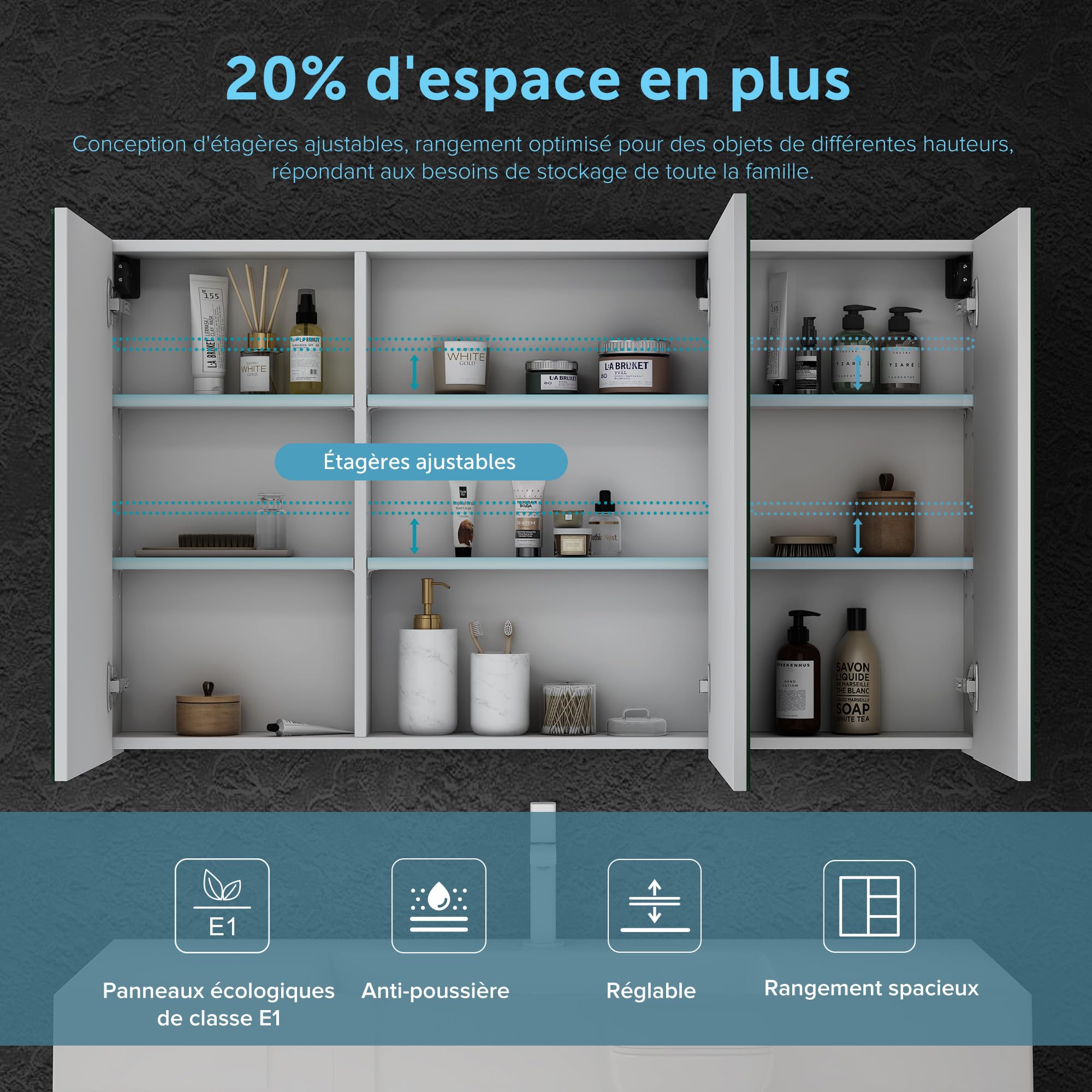 doporro-badm-bel-armoire-murale-miroir-100x70-cm-blanc-mat image 4