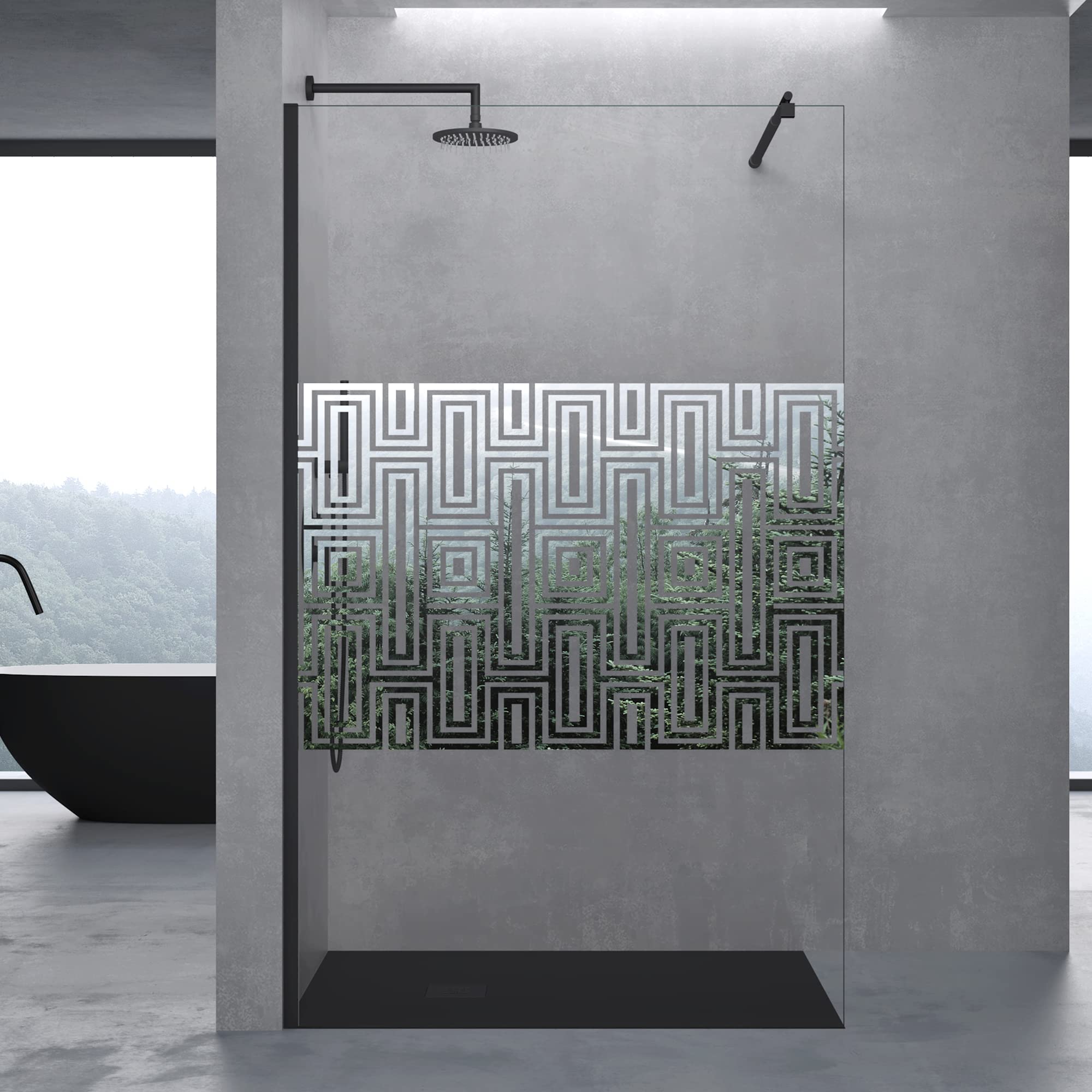 doporro-bremen02dm-paroi-douche-italienne-100x200-barre-ronde image 2