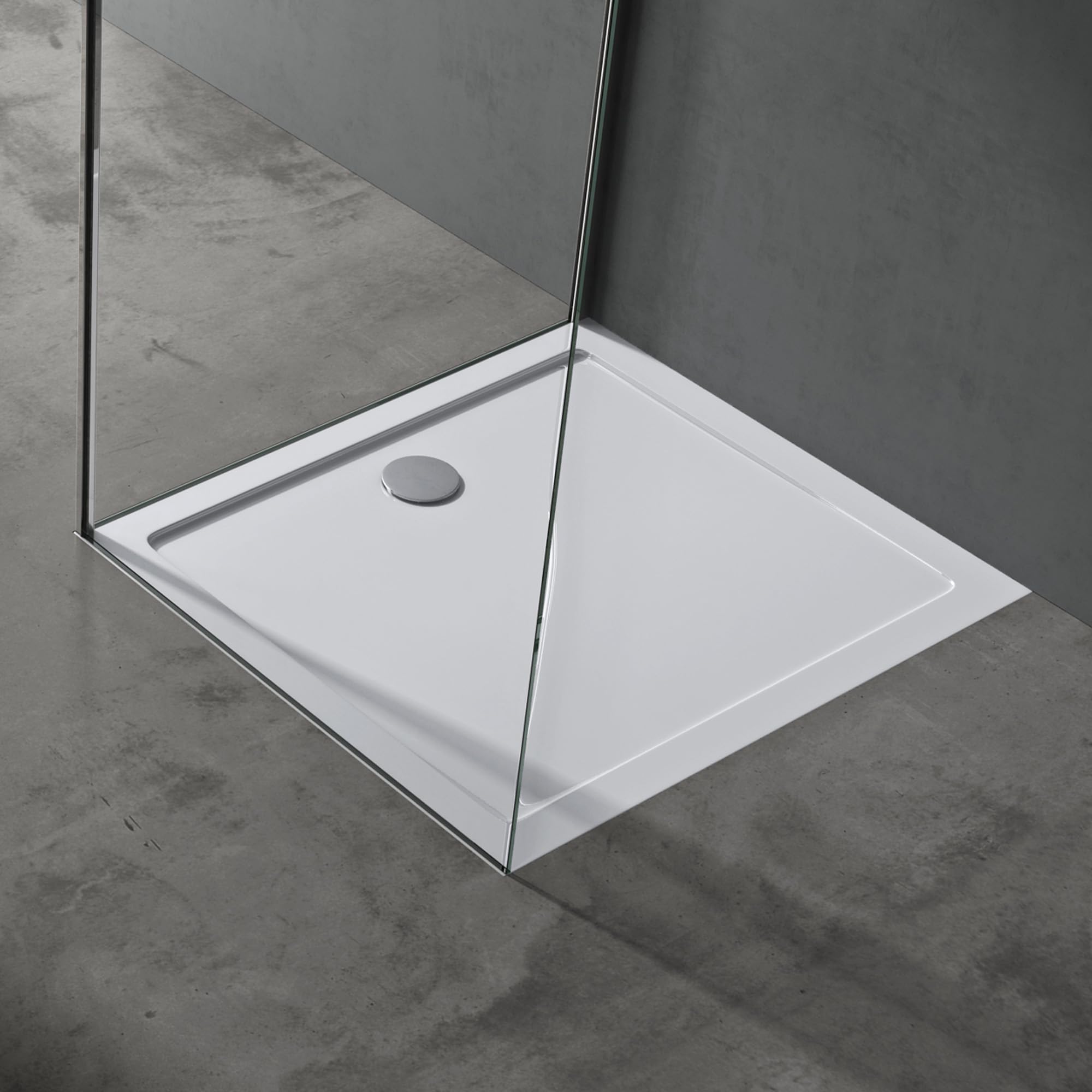 doporro-faro2-receveur-de-douche-blanc-extra-plat-90x100 image 1