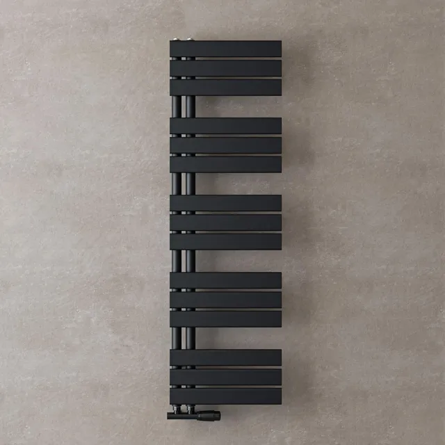 doporro-radiateur-s-che-serviettes-131x40-cm-gris-noir-eau-chaude image 1
