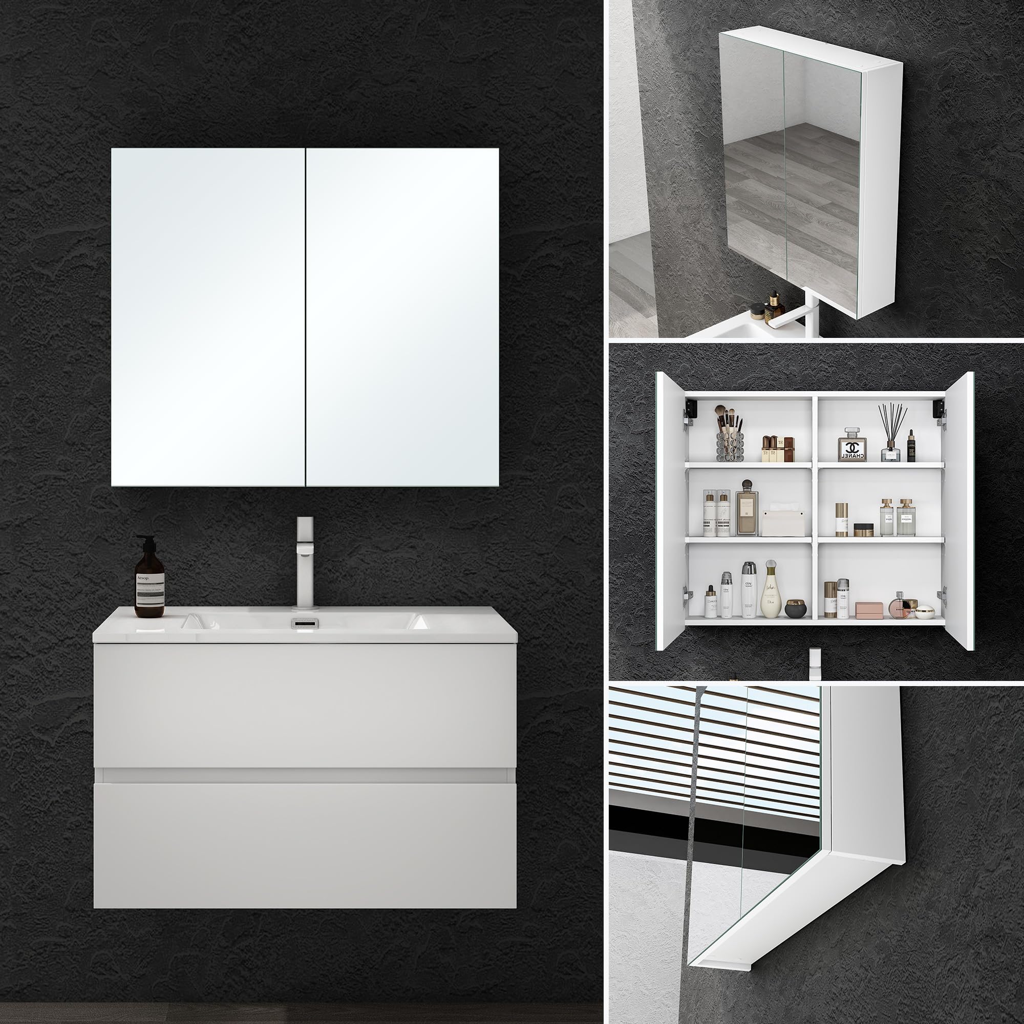 doporro-badm-bel-armoire-murale-miroir-100x70-cm-blanc-mat image 3