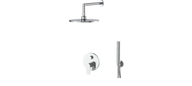 krone-laocoon-mitigeur-douche-encastr-inox-t-te-25-4-cm image 1
