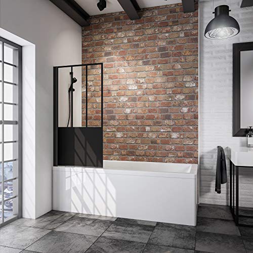 schulte-pare-baignoires-pare-bain-verri-re-atelier-70x130cm-noir image 4