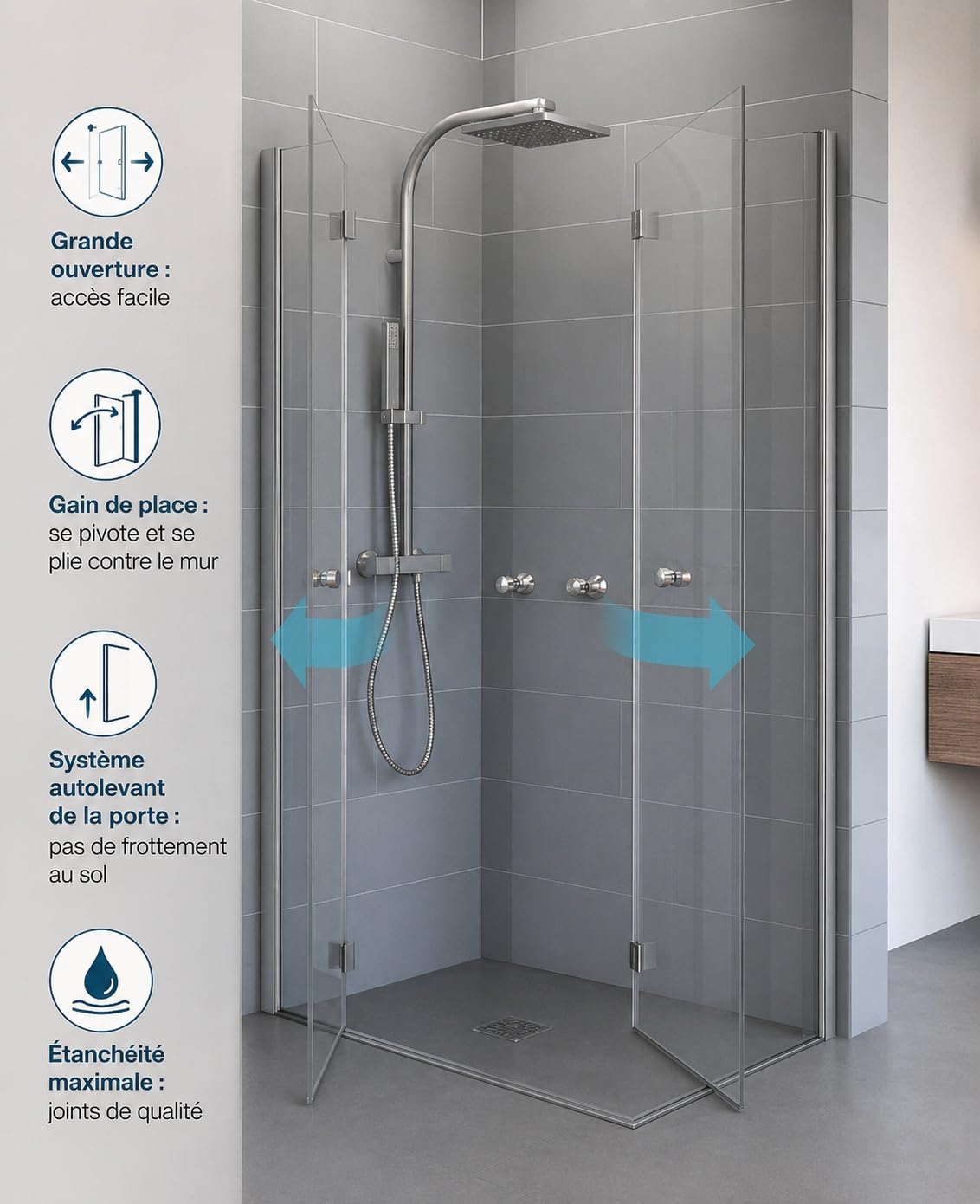 schulte-cabine-douche-angle-80x80-portes-pliantes-verre image 8