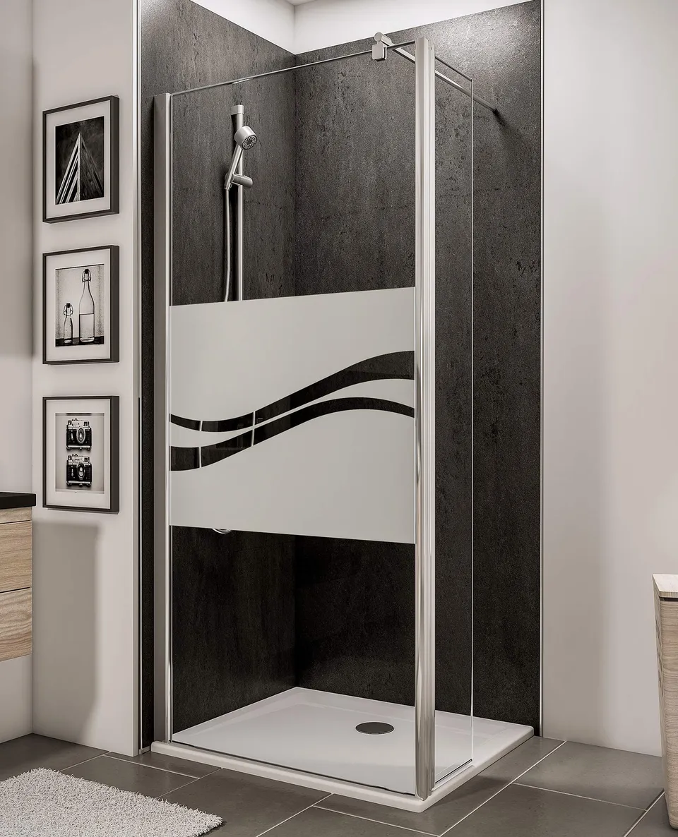schulte-paroi-de-douche-100x30x190-cm-verre-5-mm-chrom image 1