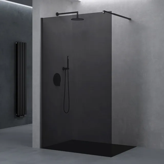 doporro-bremen-paroi-de-douche-italienne-90x200-cm-gris-teint image 1