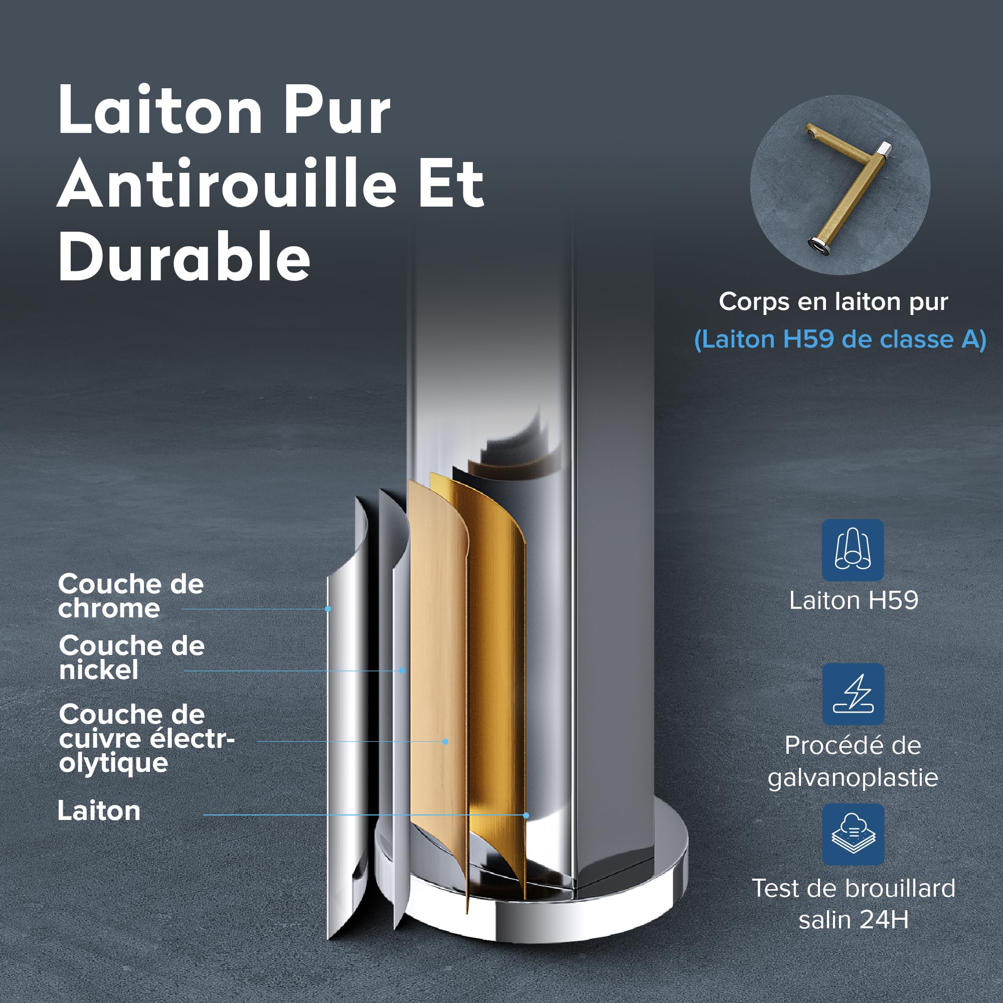 doporro-mitigeur-lavabo-laiton-chrom-31-3-cm-cartouche-c-ramique image 2