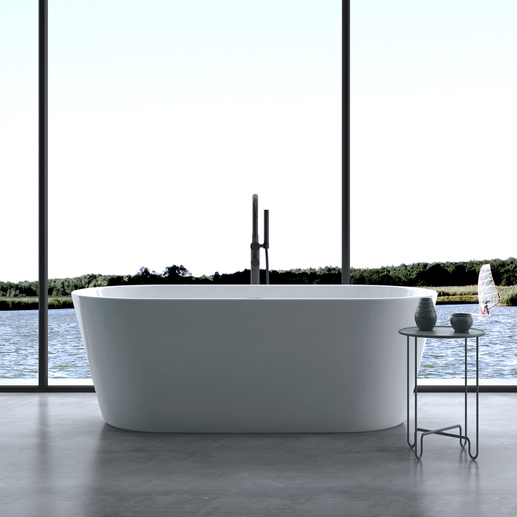 doporro-vicenza502oa-baignoire-lot-ovale-170cm-blanc-acrylique image 2