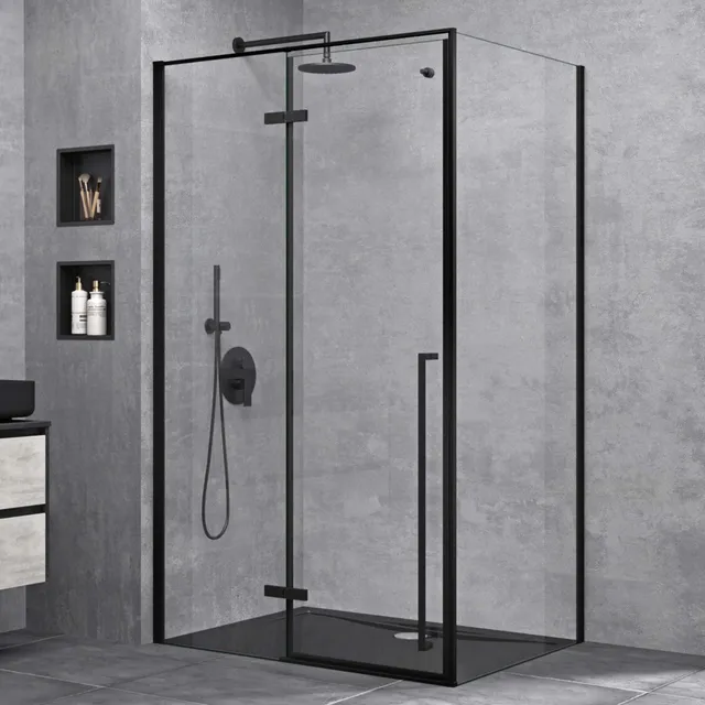 doporro-ravenna64-cabine-de-douche-90x100-noire image 1