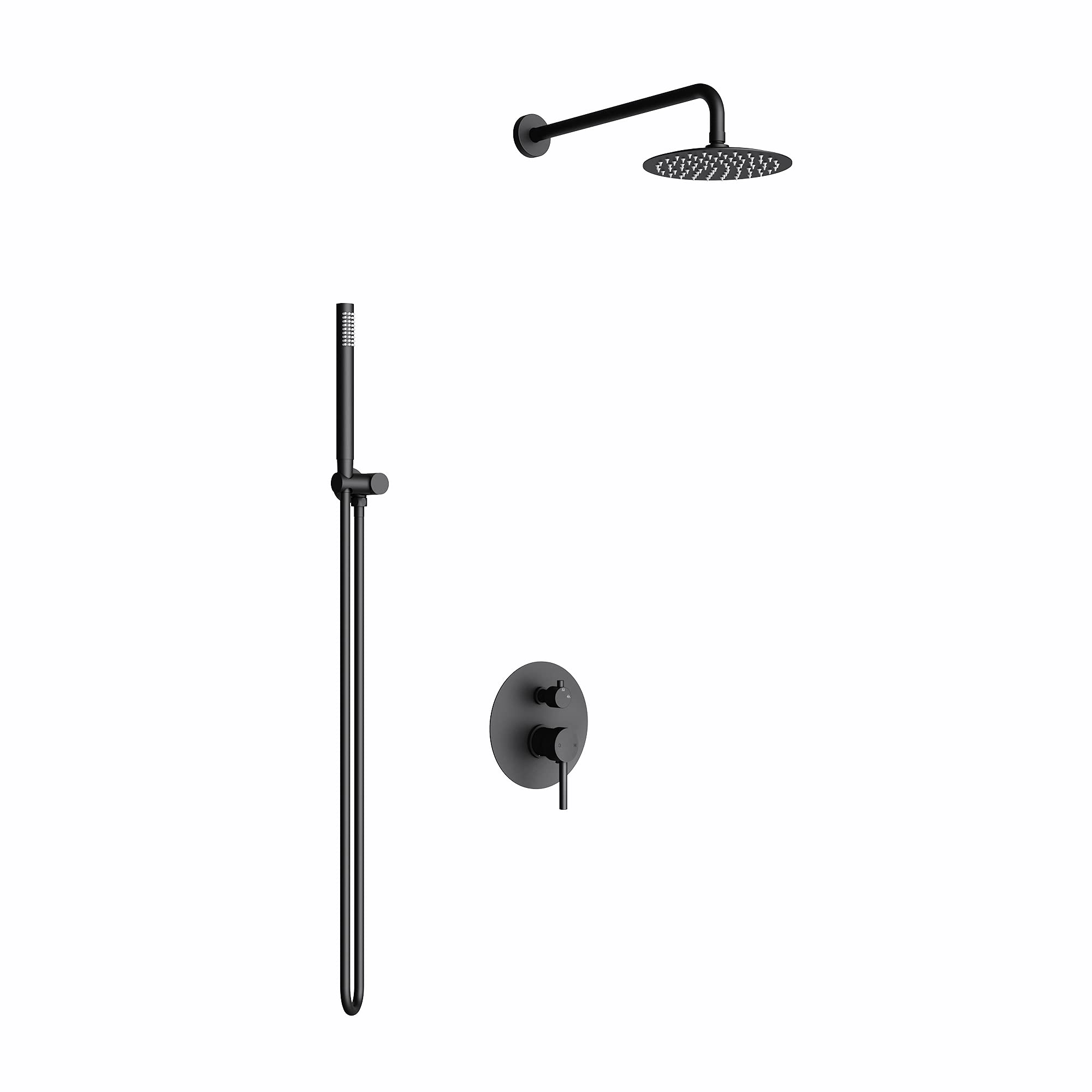 doporro-sogood-colonne-douche-encastr-e-noir-mat-compl-te image 1