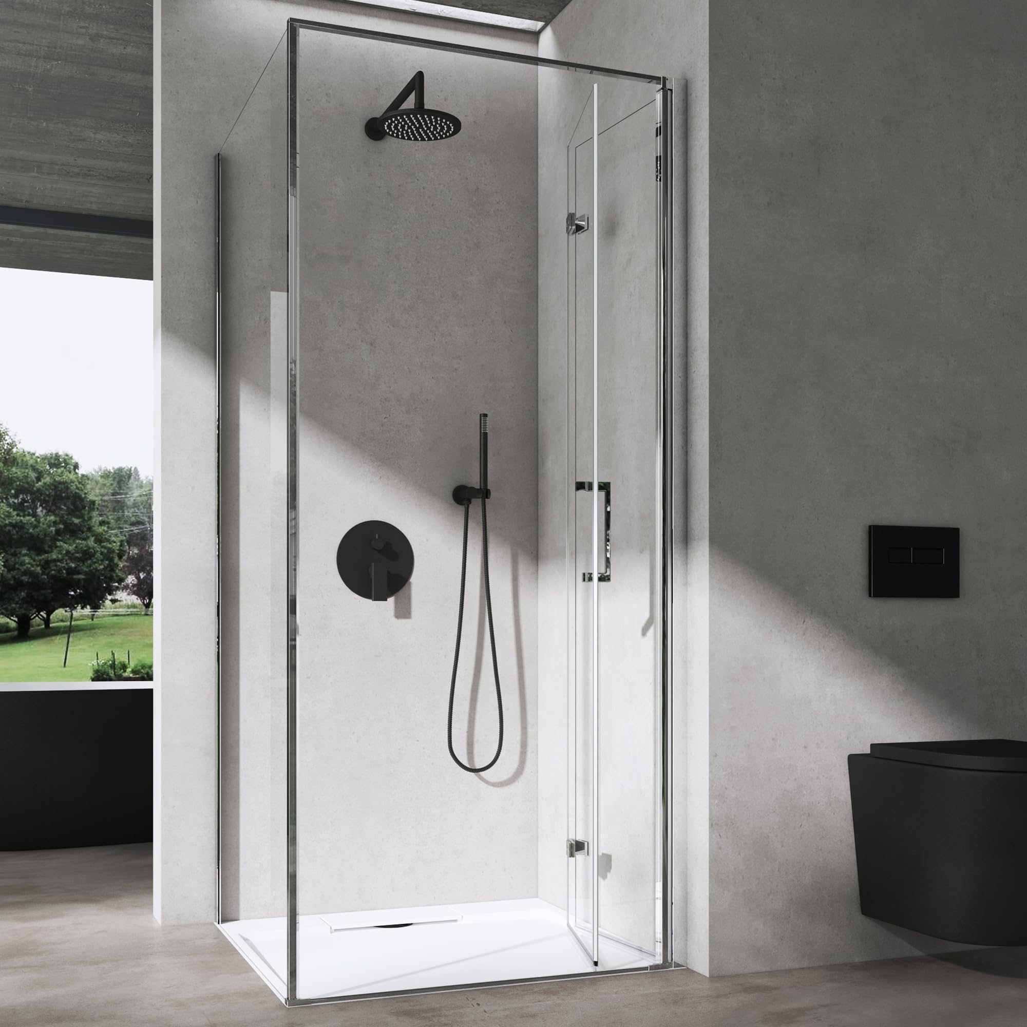 doporro-ravenna37-cabine-douche-angle-100x75-avec-bac-pliante image 2