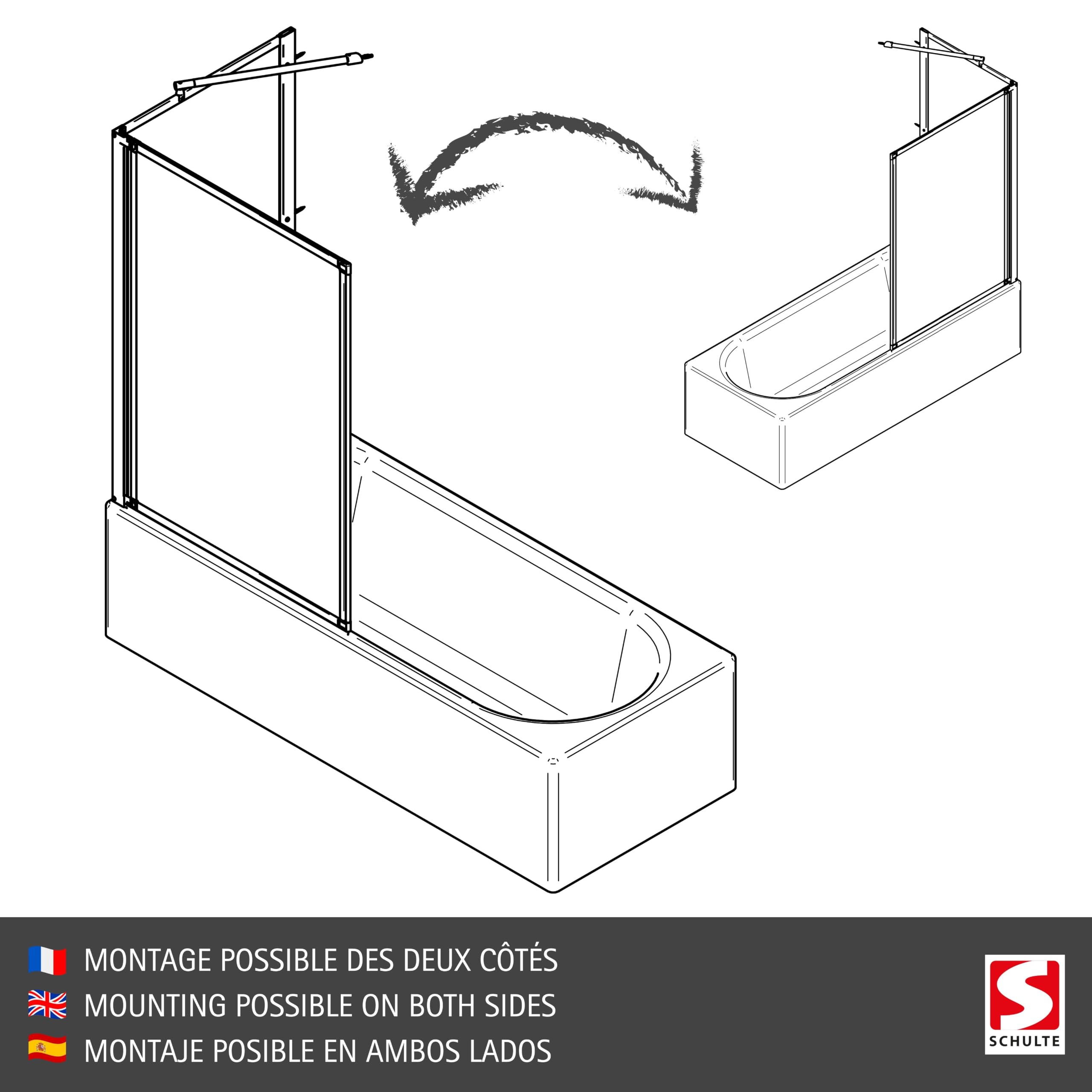 schulte-pare-baignoires-angle-80x140-noir-5mm-anticalcaire image 6