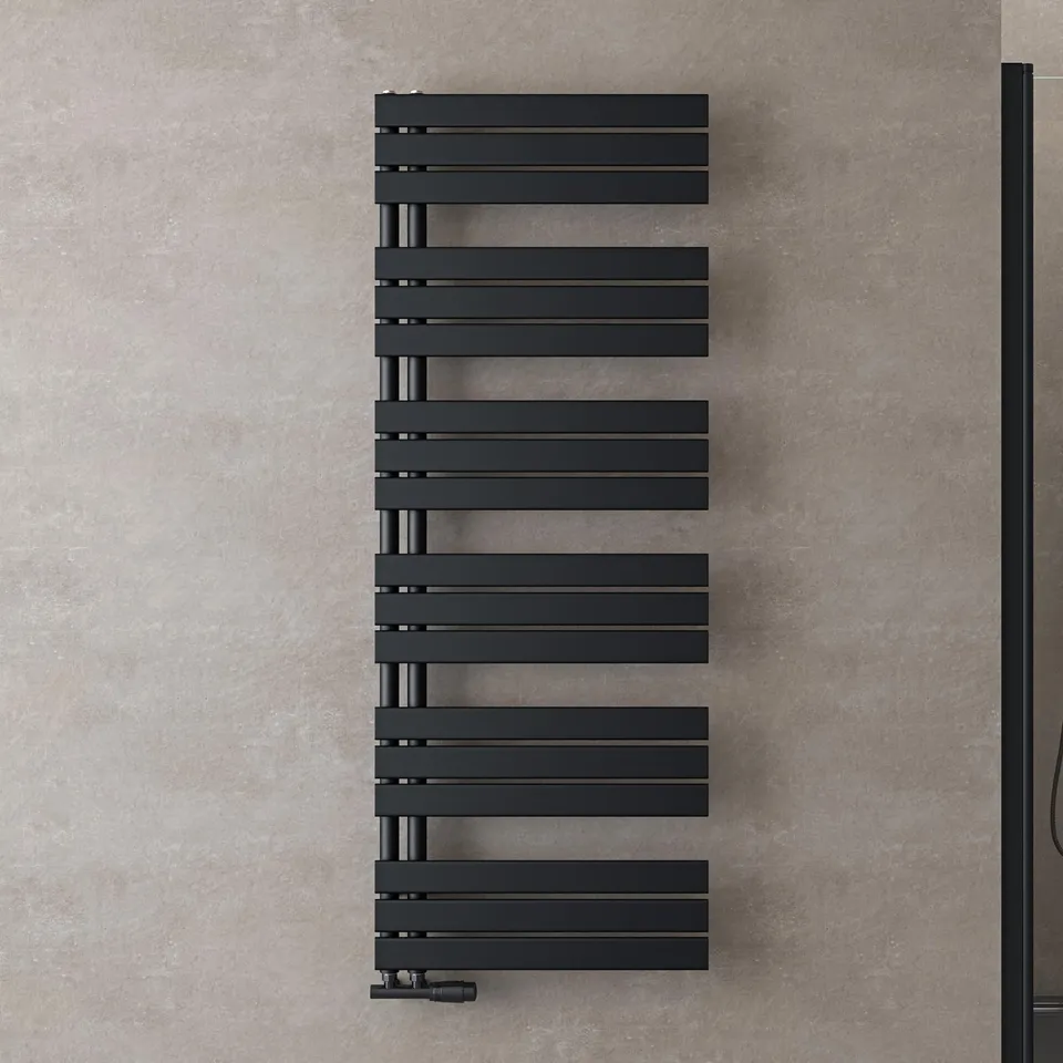 doporro-radiateur-s-che-serviettes-159x60-cm-gris-noir-eau-chaude image 1