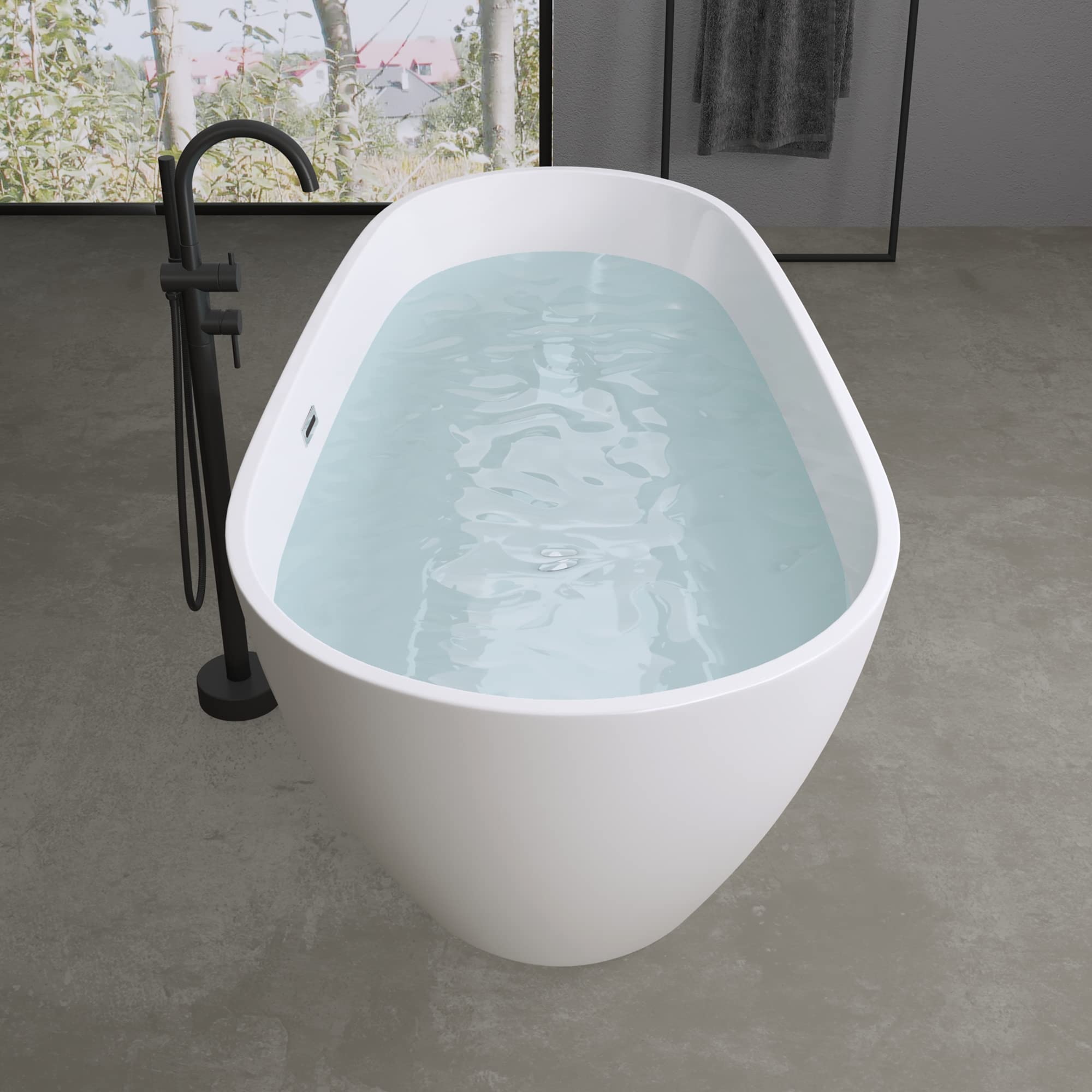 doporro-vicenza506-baignoire-lot-ovale-167cm-blanc-acrylique image 4