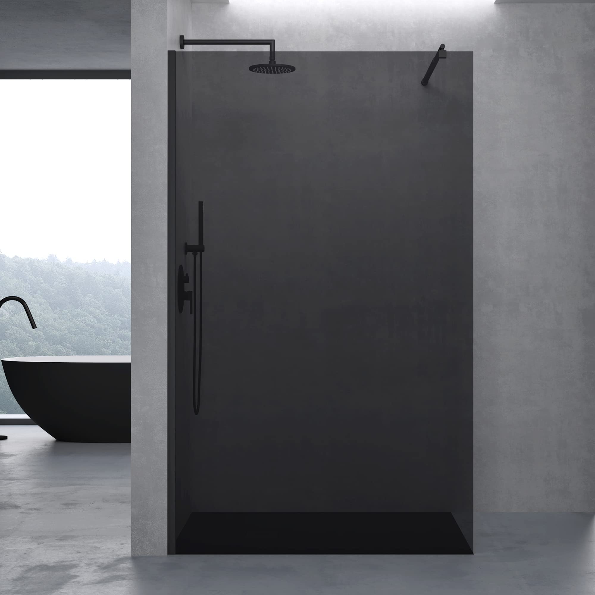 doporro-paroi-douche-italienne-120x200-cm-gris-teint-10-mm image 2