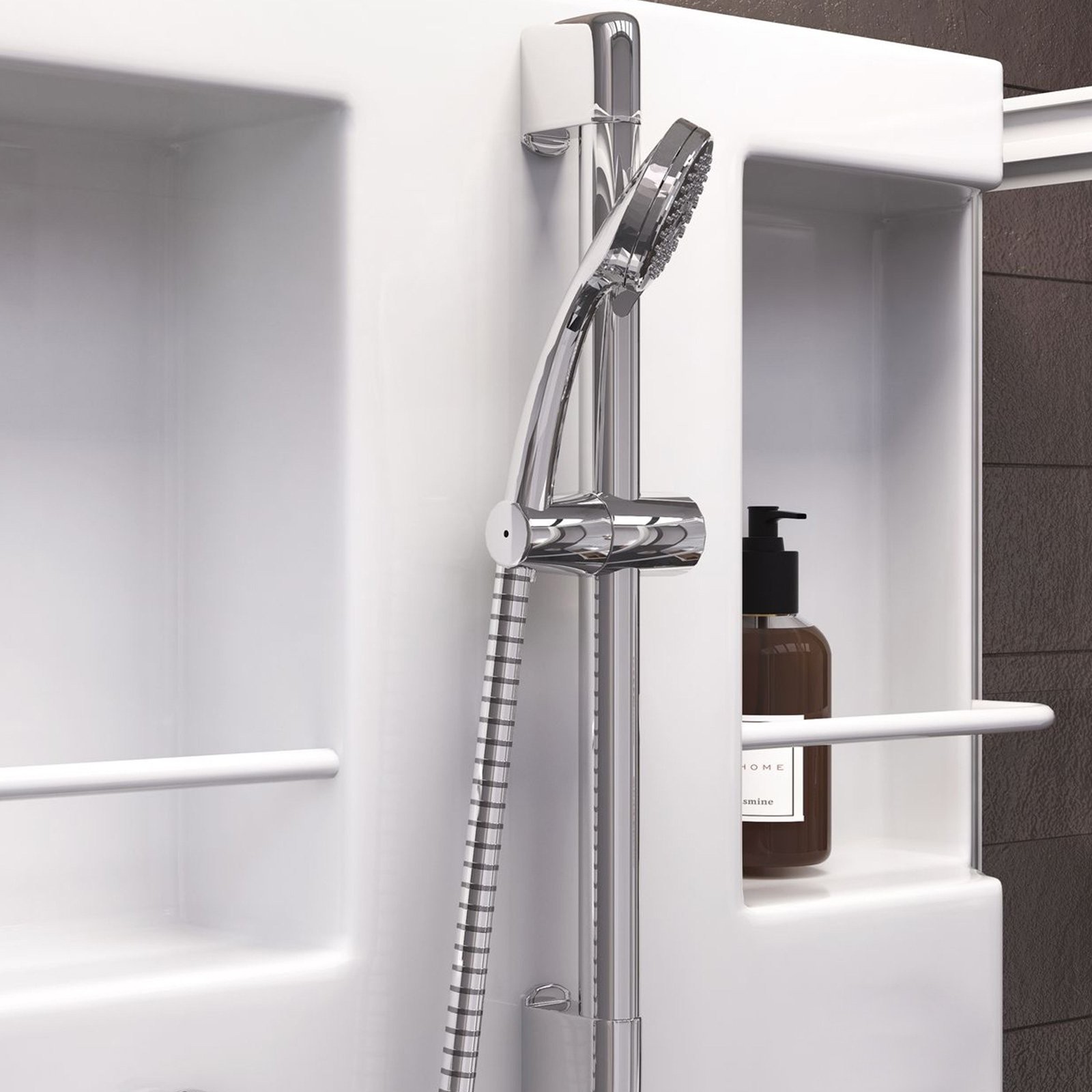 schulte-cabine-80x80x190-cm-cabine-de-douche-blanche-porte-coulissante image 3