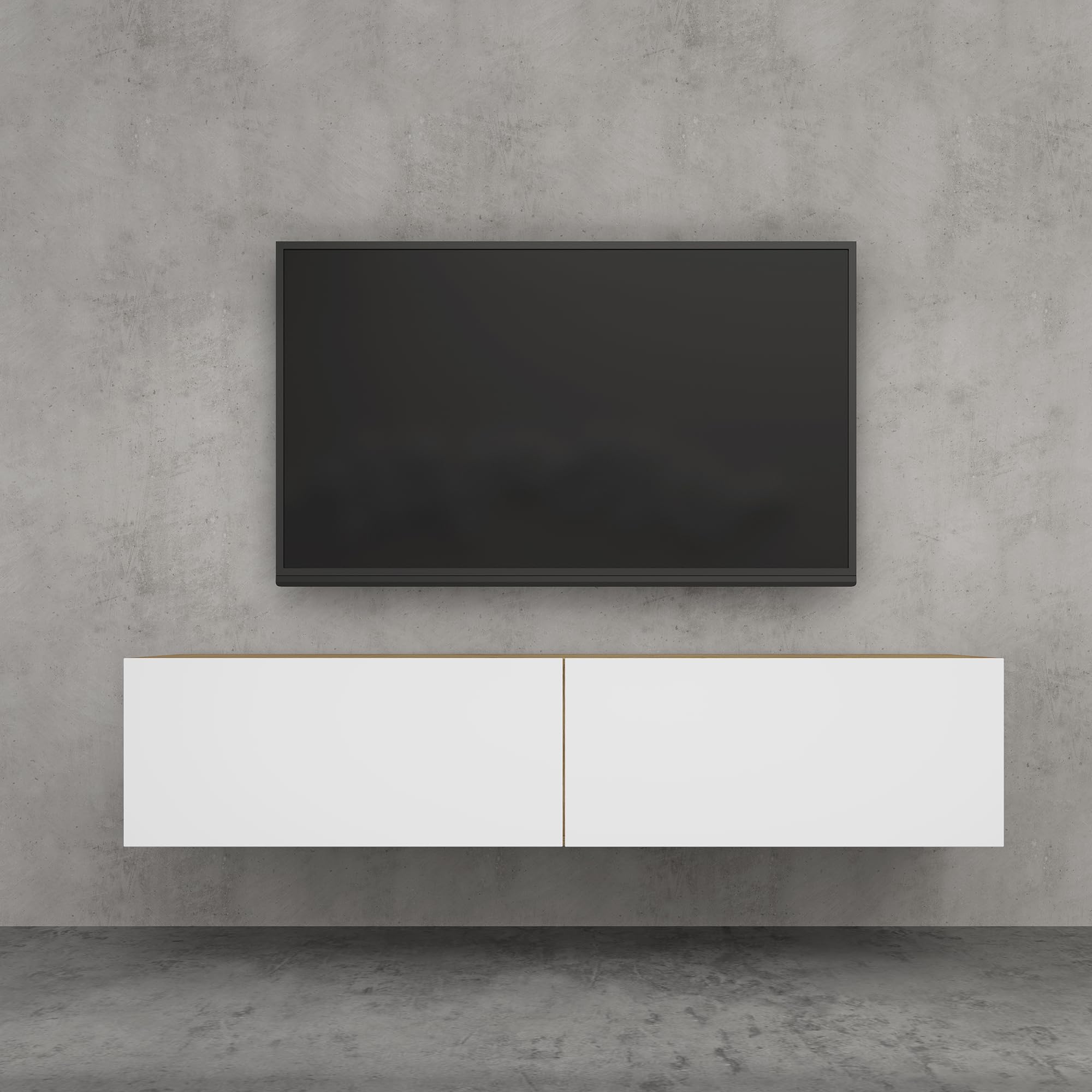 doporro-m-bel-meuble-tv-140-cm-portes-soft-close-rangement image 3