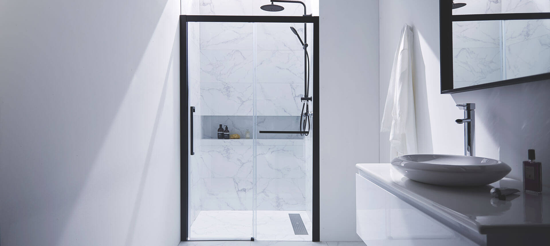 krone-loxwood-black-paroi-de-douche-walk-in-noir image 1