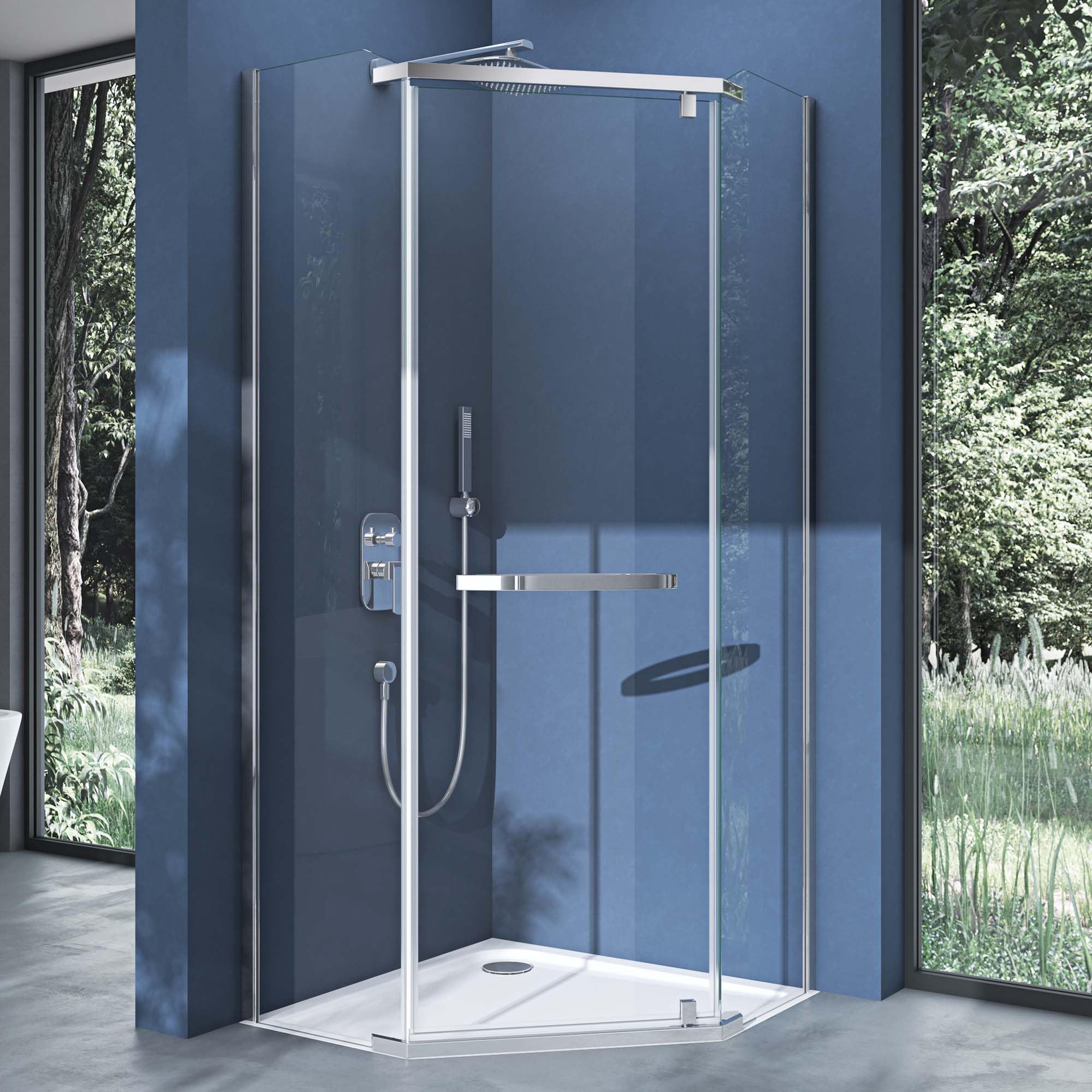 doporro-ravenna-paroi-douche-pentagonale-90x90x195-8mm image 2