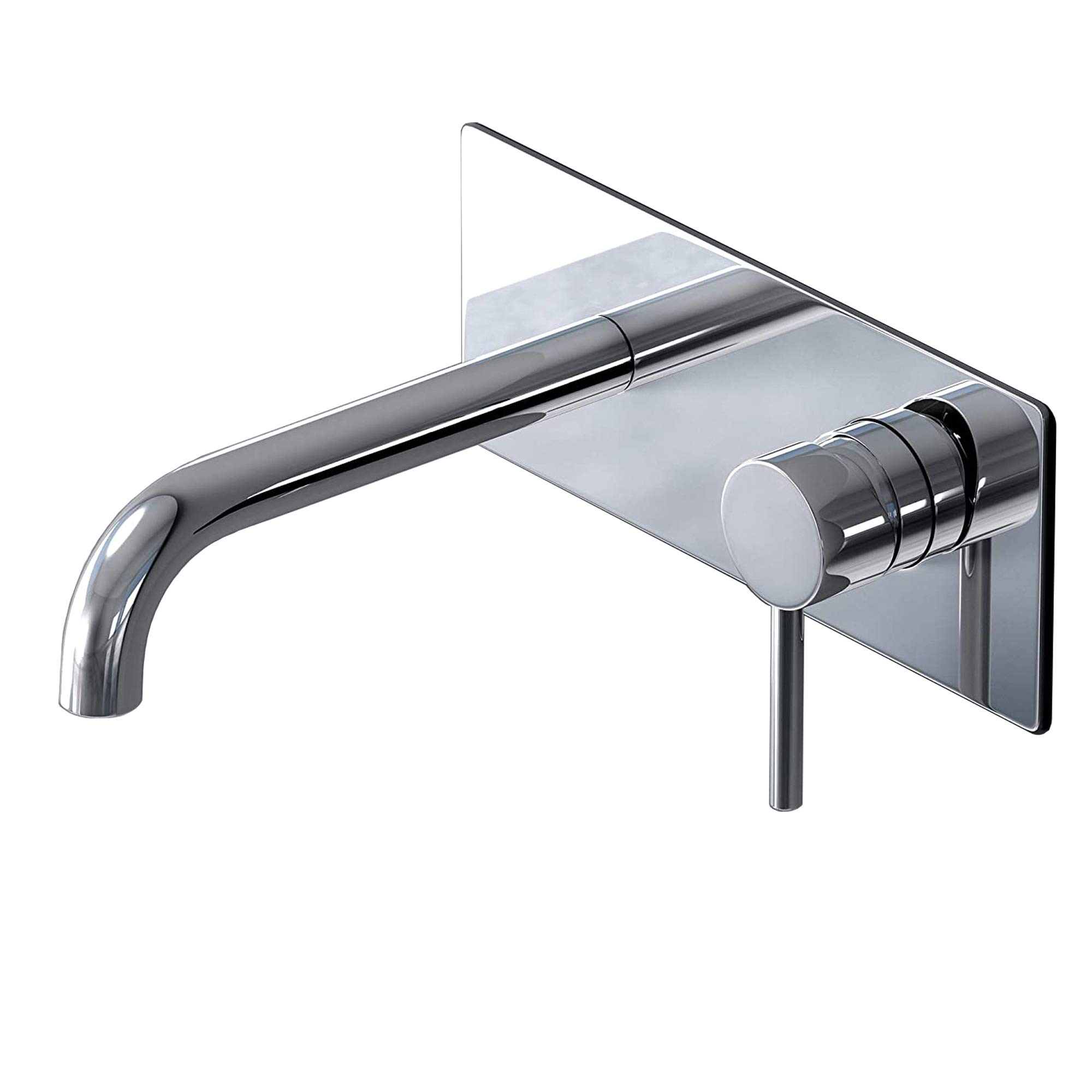 doporro-wa112-robinet-mural-encastr-chrom-laiton-lavabo image 1