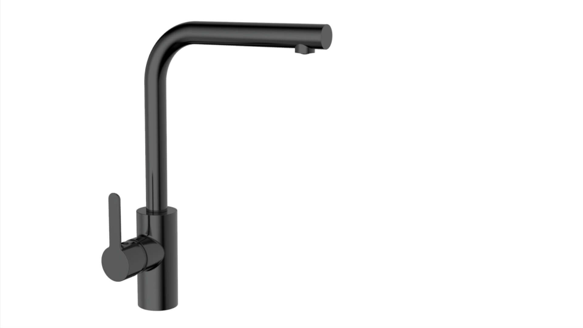krone-black-edition-robinet-cuisine-noir-design-sobre image 1