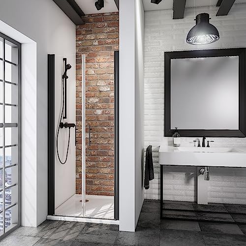 schulte-porte-douche-niche-2-battants-noir-80x192-cm image 8