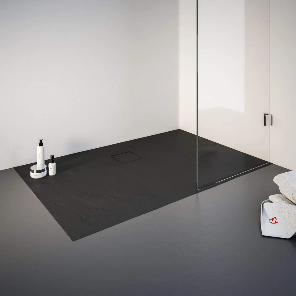 schulte-receveur-douche-rectangulaire-90x140-effet-pierre-anthracite image 1