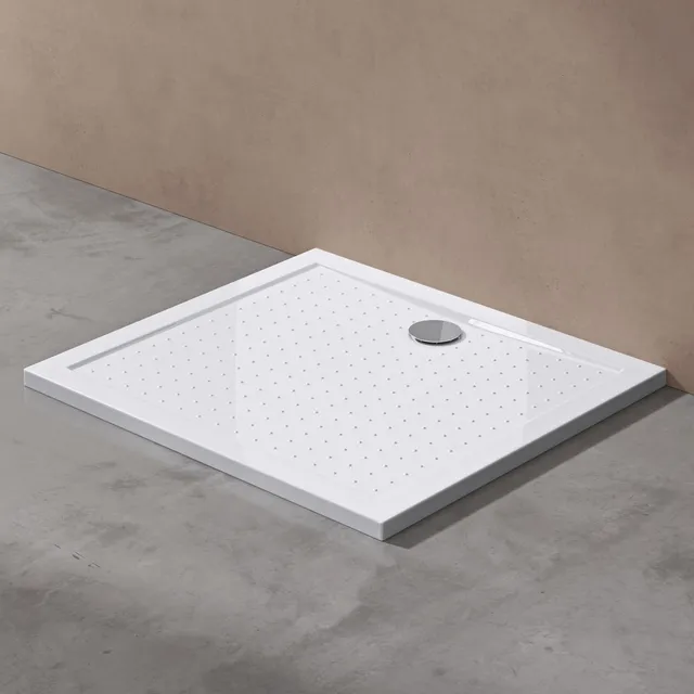 doporro-lucia02ar-receveur-de-douche-blanc-80x90x4cm-bonde image 1