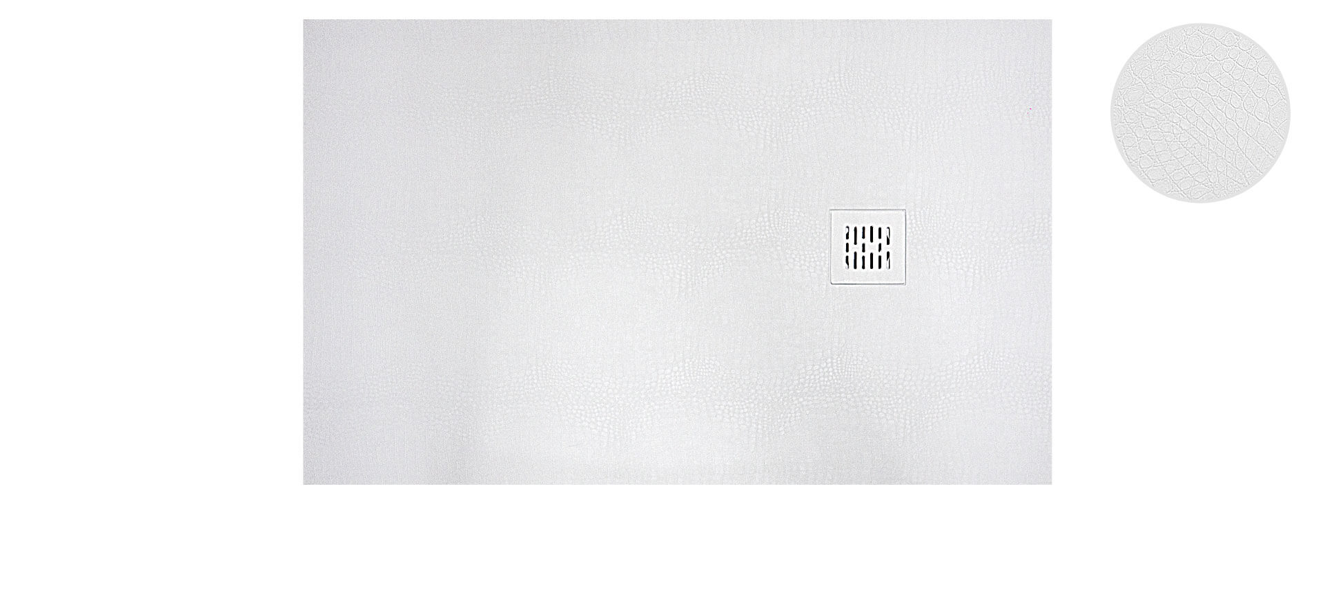 krone-kreation-receveur-de-douche-solid-stone-blanc image 1