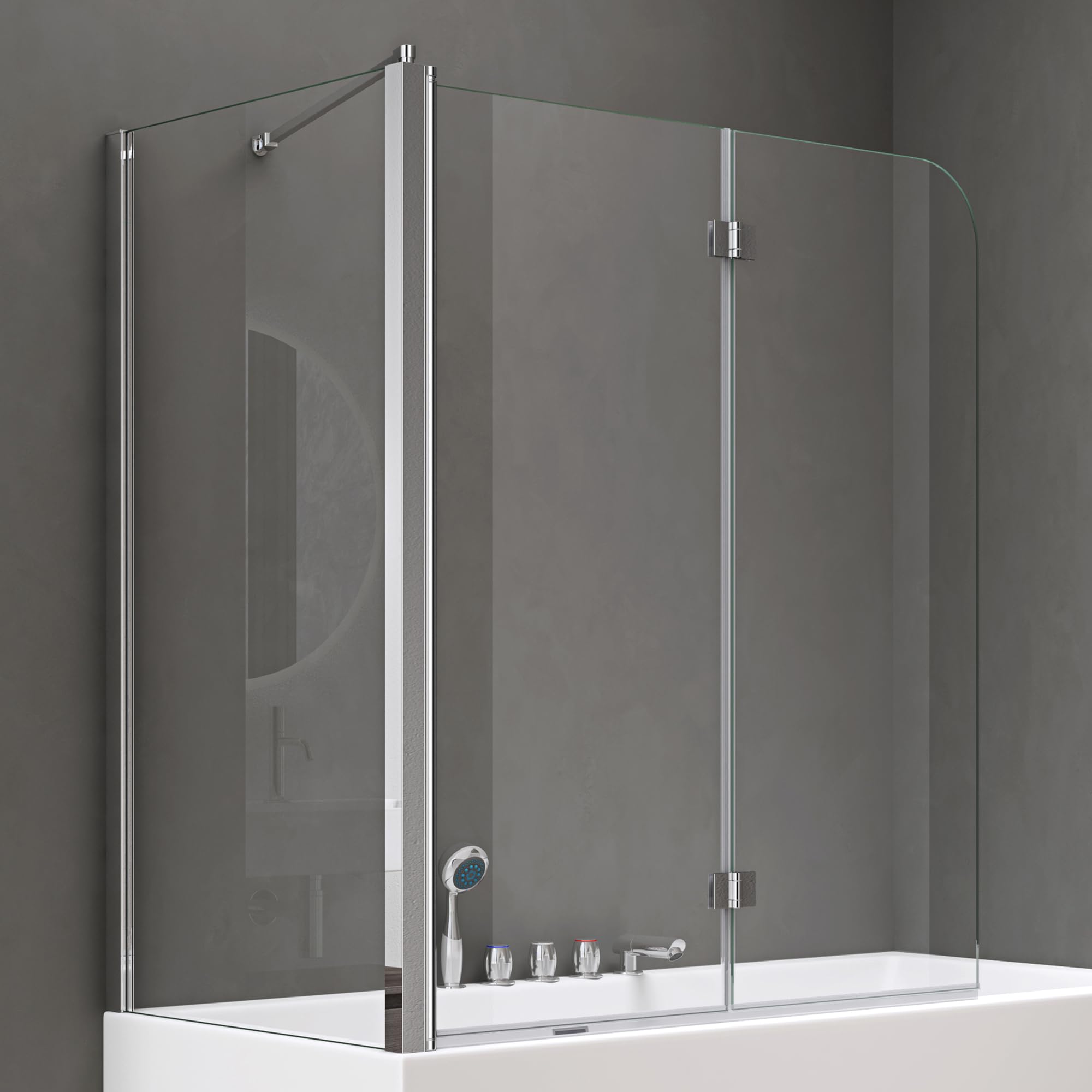 doporro-cortona113-pare-baignoire-70x120x140cm-verre-gauche image 1