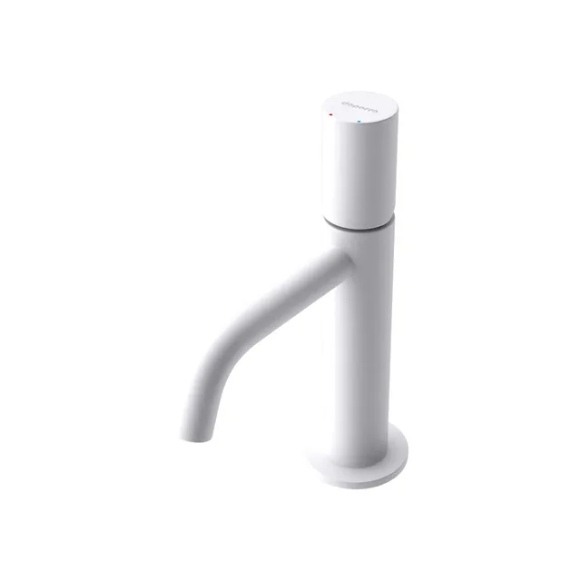 doporro-mitigeur-lavabo-blanc-mat-20-7-cm-laiton image 1