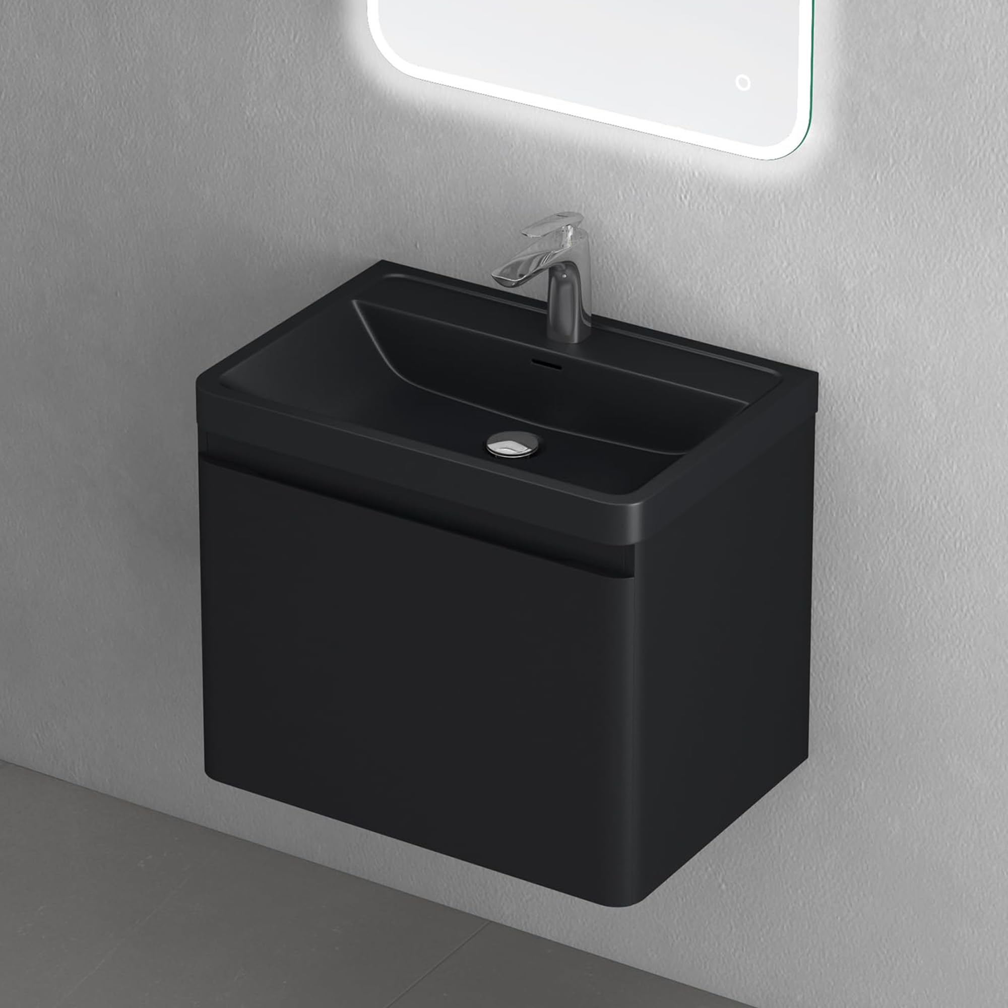doporro-meuble-salle-de-bain-suspendu-90-cm-noir-mat-3-pi-ces image 2