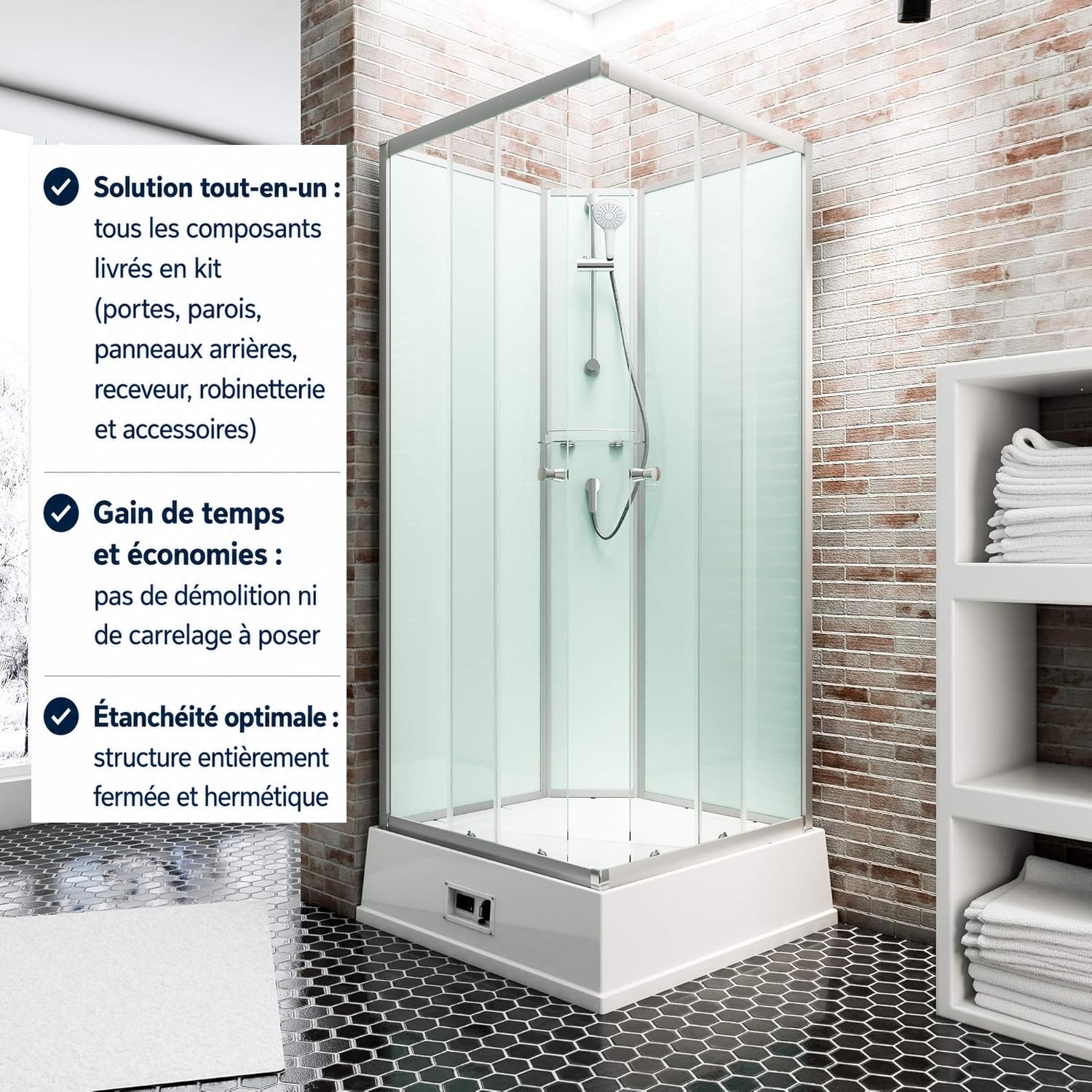 schulte-cabine-de-douche-int-grale-94x110x215-cm-alu-coulissante image 8