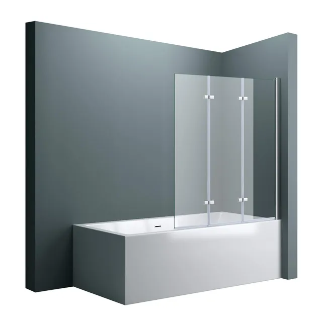 doporro-cortona116-pare-baignoire-3-volets-130x140-cm-gauche image 1