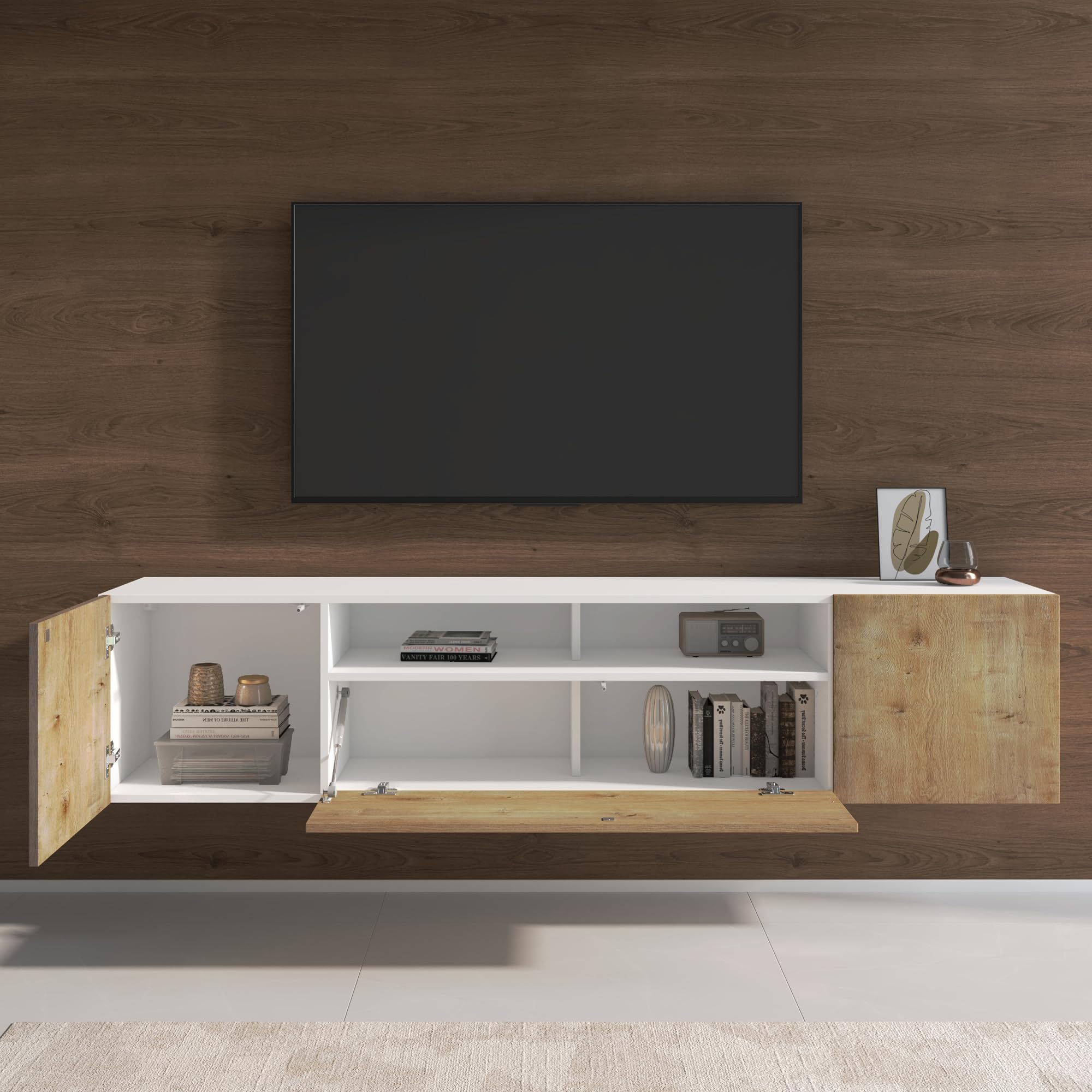 doporro-m-bel-meuble-tv-180cm-3-portes-blanc-marron image 3