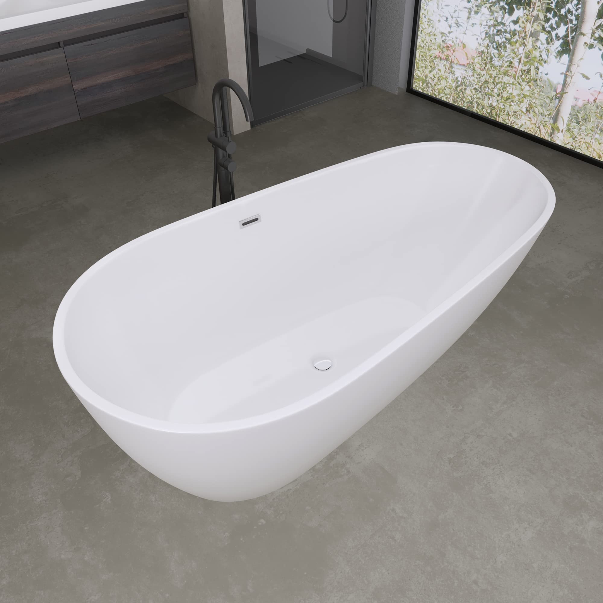 doporro-vicenza506-baignoire-lot-ovale-167cm-blanc-acrylique image 5