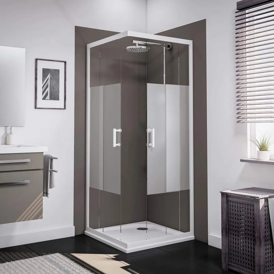 schulte-cabine-douche-angle-90x90x190-blanc-5mm image 1